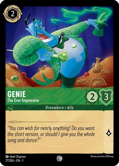 Genie The Ever Impressive The First Chapter Lorcana card