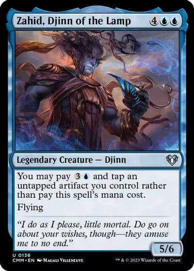 Zahid Djinn of the Lamp Commander Masters Magic card