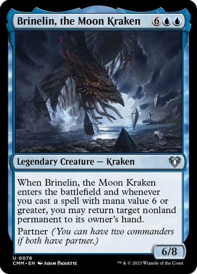 Brinelin the Moon Kraken Commander Masters Magic card
