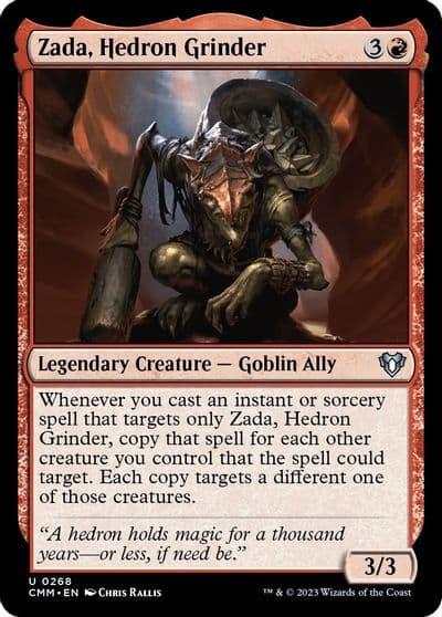 Zada Hedron Grinder Commander Masters Magic card