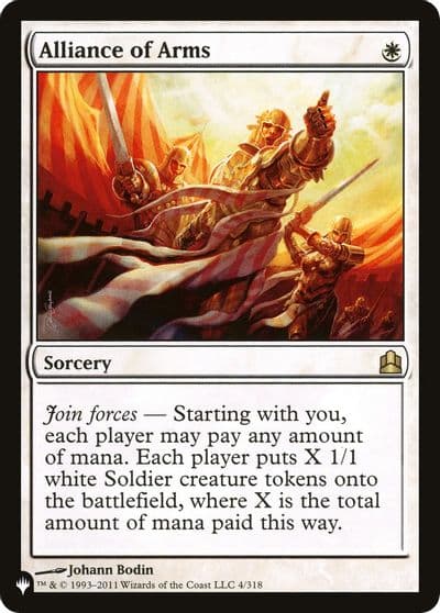 Alliance of Arms The List Reprints Magic card