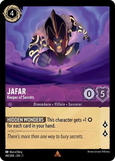 Jafar Keeper of Secrets The First Chapter Lorcana card