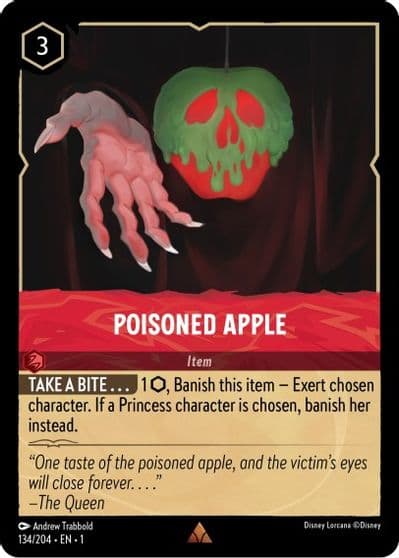 Poisoned Apple The First Chapter Lorcana card