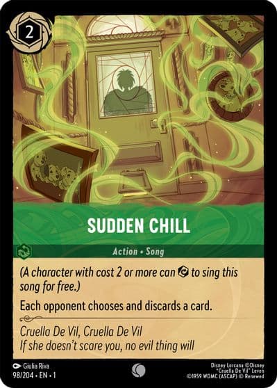 Sudden Chill The First Chapter Lorcana card