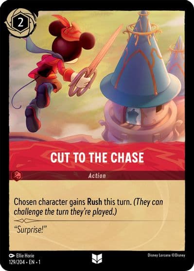 Cut to the Chase The First Chapter Lorcana card