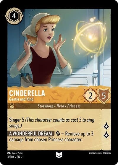 Cinderella Gentle and Kind The First Chapter Lorcana card