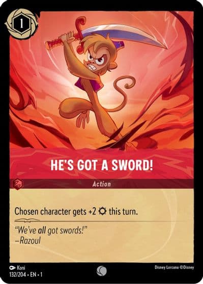 Hes Got A Sword The First Chapter Lorcana card