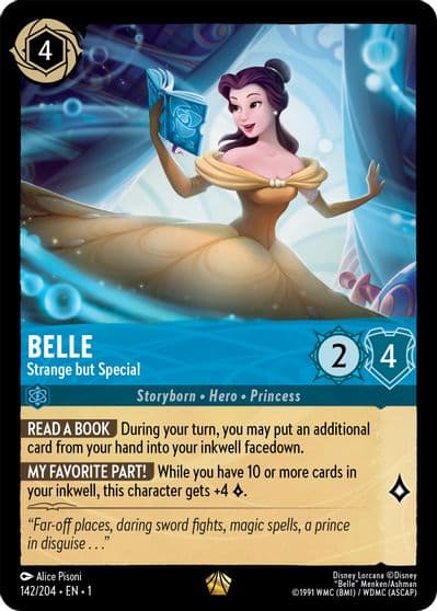 Belle Strange but Special The First Chapter Lorcana card
