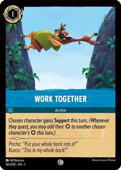 Work Together The First Chapter Lorcana card