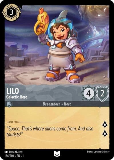 Lilo Galactic Hero The First Chapter Lorcana card