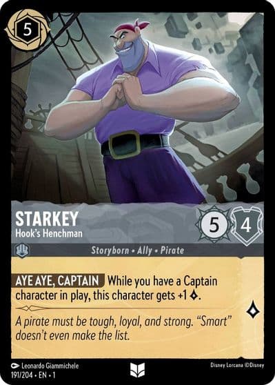 Starkey Hooks Henchman The First Chapter Lorcana card