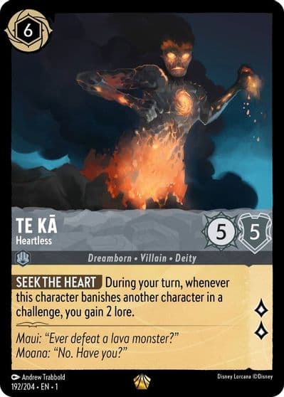 Te Ka Heartless The First Chapter Lorcana card
