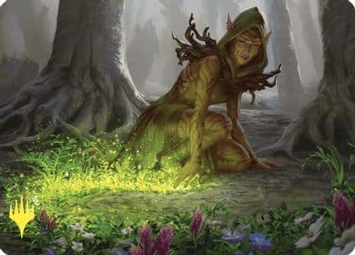 Skyshroud Claim Art Card Gold Stamped Art Series: Commander Masters Magic card