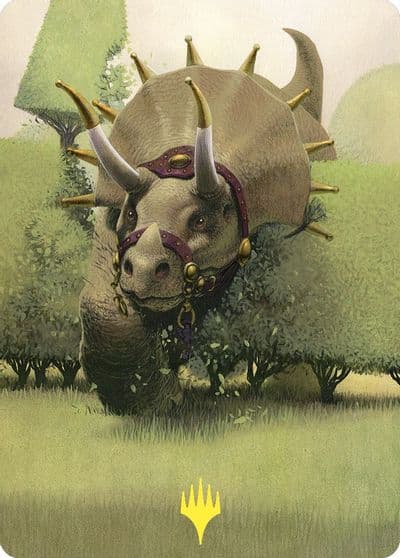Regal Behemoth Art Card Gold Stamped Art Series: Commander Masters Magic card