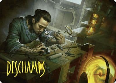 Renowned Weaponsmith Art Card Gold Stamped Signature Art Series: Commander Masters Magic card