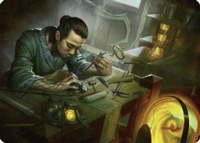 Renowned Weaponsmith Art Card Art Series: Commander Masters Magic card