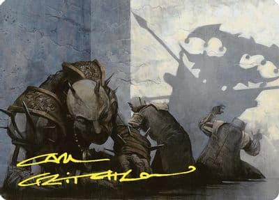 Decree of Pain Art Card Gold Stamped Signature Art Series: Commander Masters Magic card