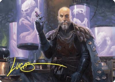 Endrek Sahr Master Breeder Art Card Gold Stamped Signature Art Series: Commander Masters Magic card