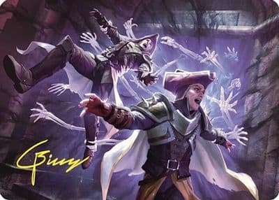 Grave Pact Art Card Gold Stamped Signature Art Series: Commander Masters Magic card