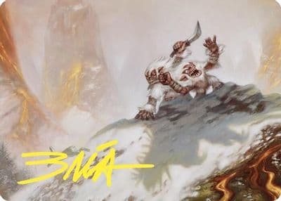 Dragon Fodder Art Card Gold Stamped Signature Art Series: Commander Masters Magic card