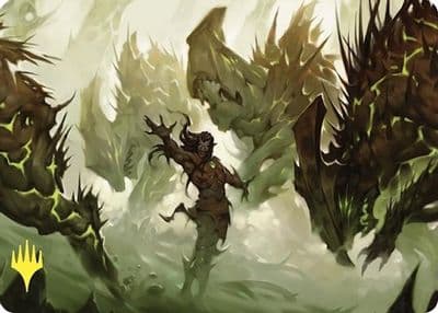 Ezuris Predation Art Card Gold Stamped Art Series: Commander Masters Magic card