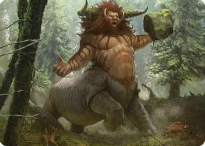 Stonehoof Chieftain Art Card Art Series: Commander Masters Magic card
