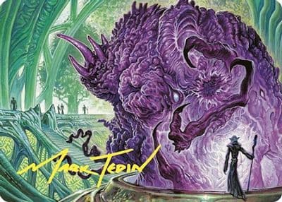 Experiment Kraj Art Card Gold Stamped Signature Art Series: Commander Masters Magic card