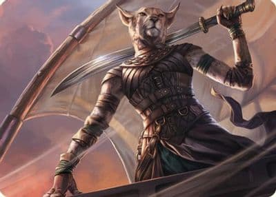 Mirri Weatherlight Duelist Art Card Art Series: Commander Masters Magic card