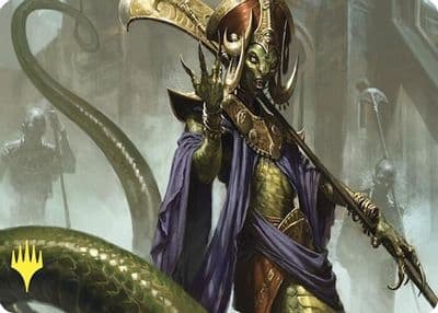 Sidisi Brood Tyrant Art Card Gold Stamped Art Series: Commander Masters Magic card