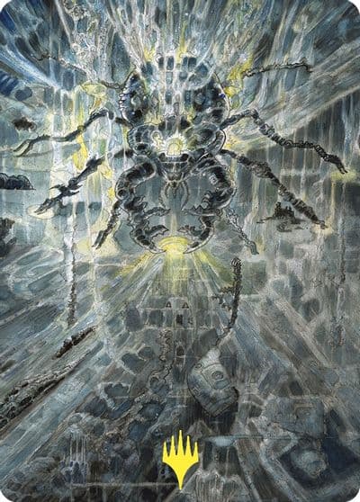 Darksteel Mutation Art Card Gold Stamped Art Series: Commander Masters Magic card