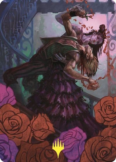 Exsanguinate Art Card 2 Gold Stamped Art Series: Commander Masters Magic card
