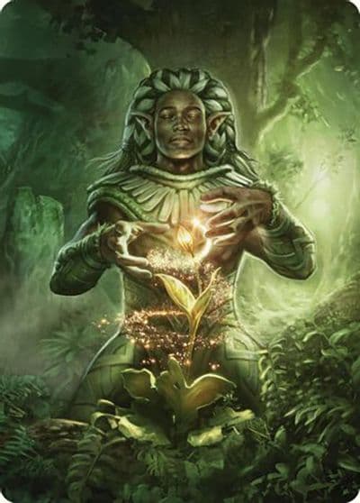 Elvish Mystic Art Card Art Series: Commander Masters Magic card