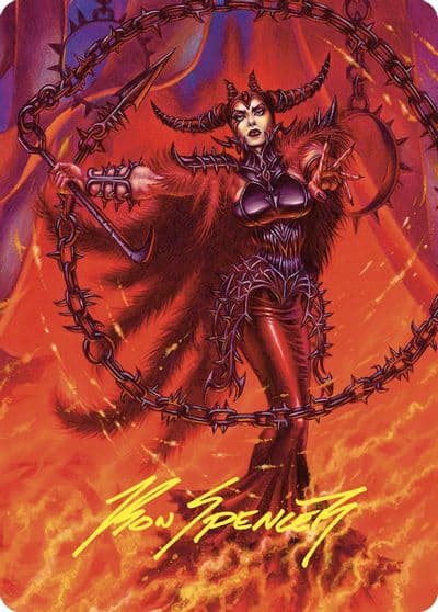 Deadly Rollick Art Card Gold Stamped Signature Art Series: Commander Masters Magic card