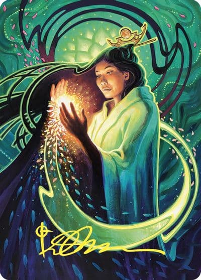 Obscuring Haze Art Card Gold Stamped Signature Art Series: Commander Masters Magic card