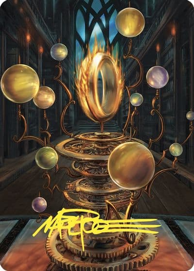 Sol Ring Art Card Gold Stamped Signature Art Series: Commander Masters Magic card
