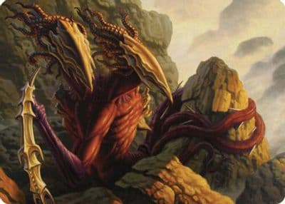 Two Headed Sliver Art Card Art Series: Commander Masters Magic card