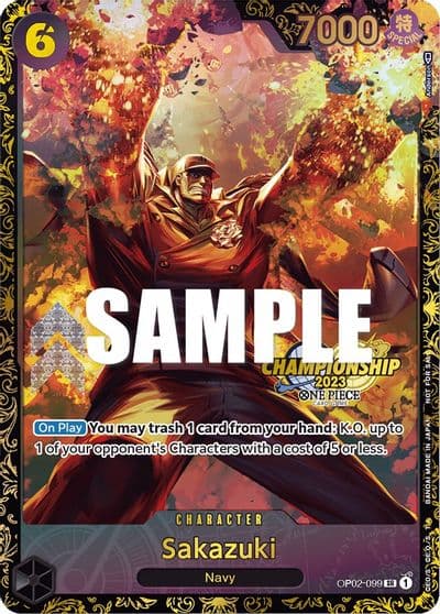 Sakazuki Championship 2023 One Piece Promotion Cards One Piece card