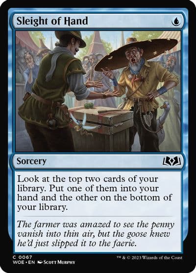 Sleight of Hand Wilds of Eldraine Magic card