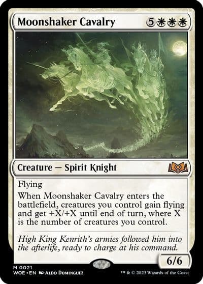Moonshaker Cavalry Wilds of Eldraine Magic card