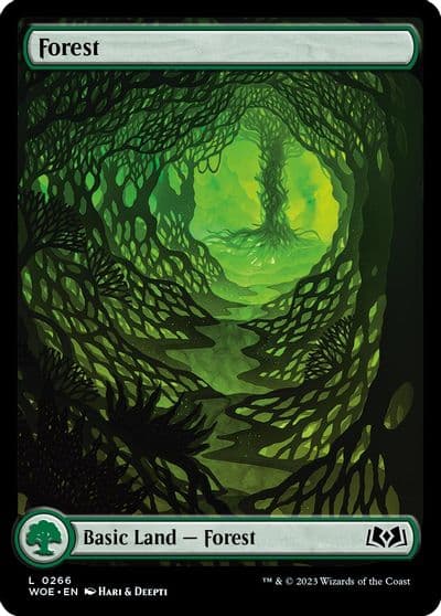 Forest 0266 Wilds of Eldraine Magic card