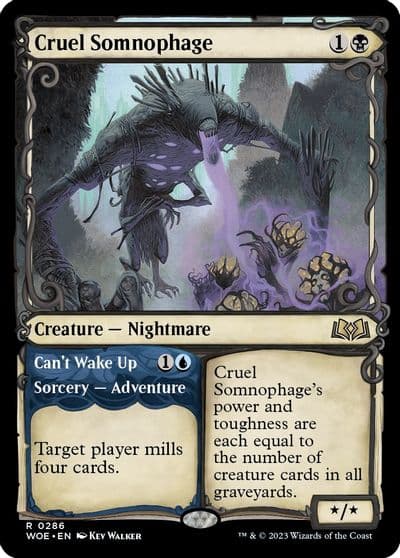 Cruel Somnophage Showcase Wilds of Eldraine Magic card