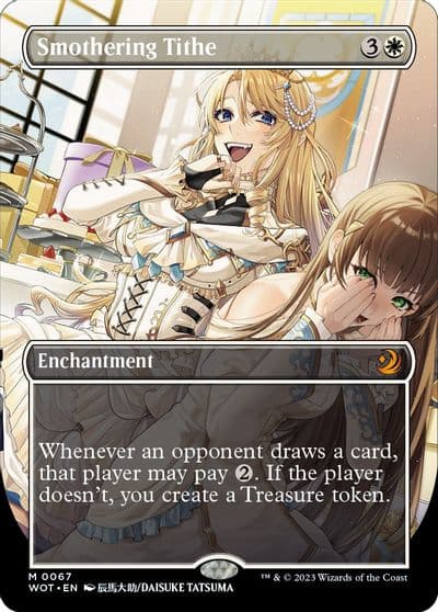 Smothering Tithe Anime Borderless Wilds of Eldraine: Enchanting Tales Magic card