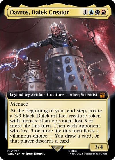 Davros Dalek Creator Extended Art Universes Beyond: Doctor Who Magic card