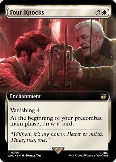 Four Knocks Extended Art Universes Beyond: Doctor Who Magic card