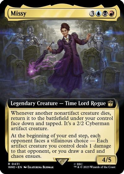 Missy Extended Art Universes Beyond: Doctor Who Magic card