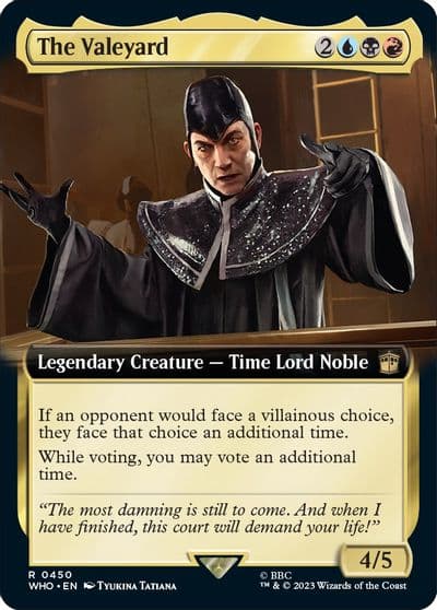 The Valeyard Extended Art Universes Beyond: Doctor Who Magic card