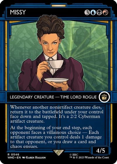 Missy Showcase Universes Beyond: Doctor Who Magic card