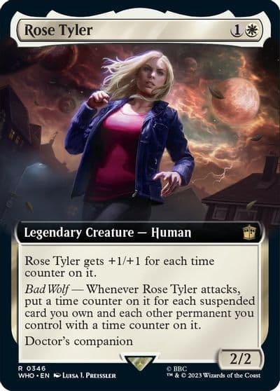 Rose Tyler Extended Art Universes Beyond: Doctor Who Magic card