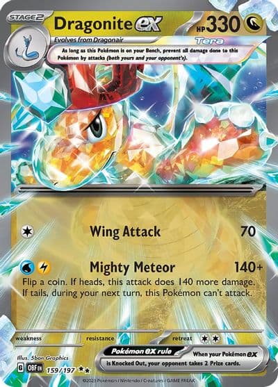 Dragonite ex SV03: Obsidian Flames Pokemon card