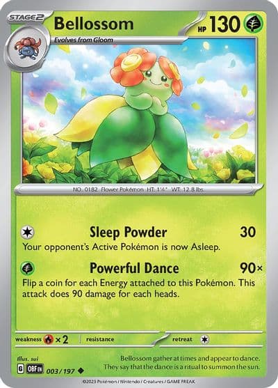 Bellossom SV03: Obsidian Flames Pokemon card